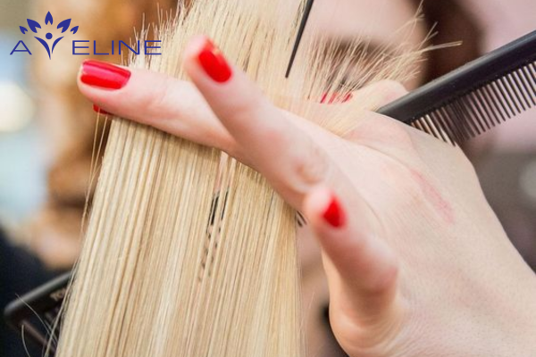 Trim Split Ends and Dry Hair