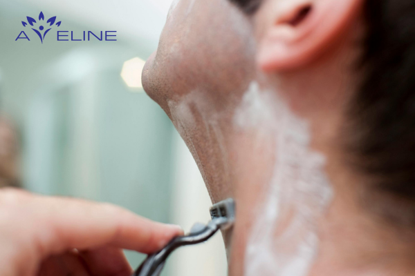 Shaving neck hair
